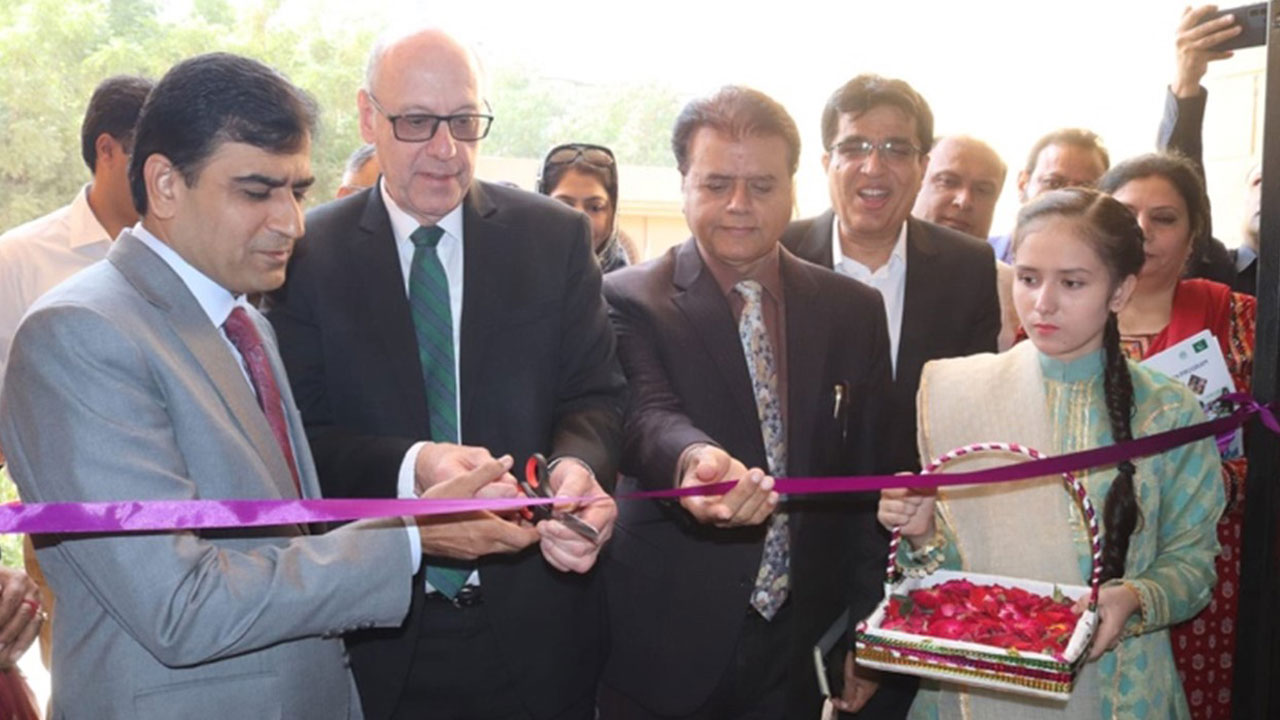 Ribbon cutting event